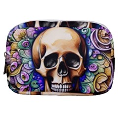 Gothic Skull Make Up Pouch (small) by GardenOfOphir