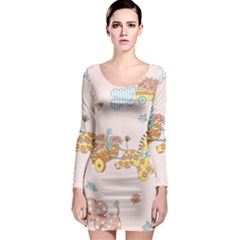 Mohanad Fa Long Sleeve Bodycon Dress by mohanadfa