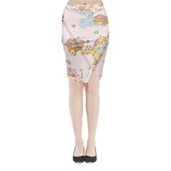 Mohanad Fa Midi Wrap Pencil Skirt