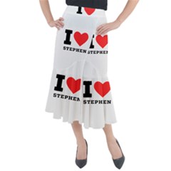 I Love Stephen Midi Mermaid Skirt by ilovewhateva