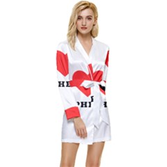 I Love Stephen Long Sleeve Satin Robe by ilovewhateva