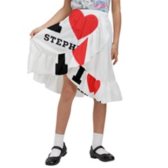 I Love Stephen Kids  Ruffle Flared Wrap Midi Skirt by ilovewhateva