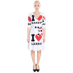 I Love Larry Wrap Up Cocktail Dress by ilovewhateva