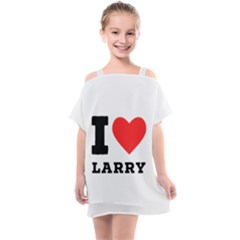 I Love Larry Kids  One Piece Chiffon Dress by ilovewhateva