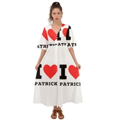 I Love Patrick  Kimono Sleeve Boho Dress by ilovewhateva