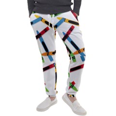 Crayons Color Pencils Stationary Men s Jogger Sweatpants by Ravend