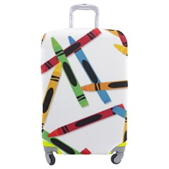 Crayons Color Pencils Stationary Luggage Cover (medium)