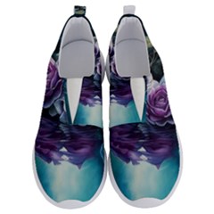Roses Water Lilies Watercolor No Lace Lightweight Shoes by Ravend