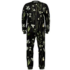 Plants Floral Art Pattern Design Onepiece Jumpsuit (men) by Ravend