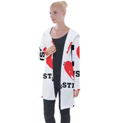 I Love Justin Longline Hooded Cardigan by ilovewhateva