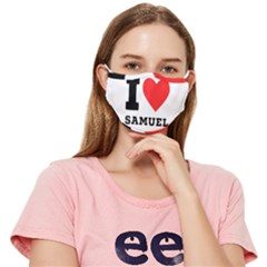 I Love Samuel Fitted Cloth Face Mask (adult) by ilovewhateva