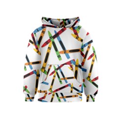 Crayons Kids  Pullover Hoodie by nateshop