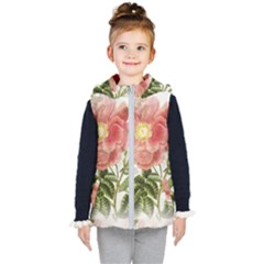 Flowers-102 Kids  Hooded Puffer Vest
