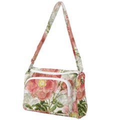 Flowers-102 Front Pocket Crossbody Bag