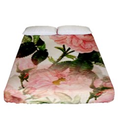 Flowers-105 Fitted Sheet (queen Size) by nateshop