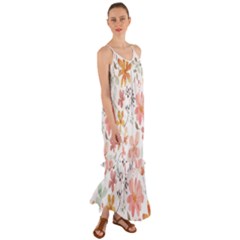 Flowers-107 Cami Maxi Ruffle Chiffon Dress by nateshop