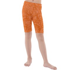 Orange-chaotic Kids  Mid Length Swim Shorts by nateshop