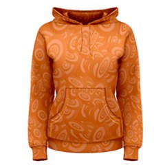 Orange-ellipse Women s Pullover Hoodie by nateshop