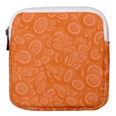 Orange-ellipse Mini Square Pouch by nateshop