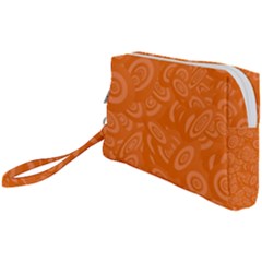 Orange-ellipse Wristlet Pouch Bag (small) by nateshop