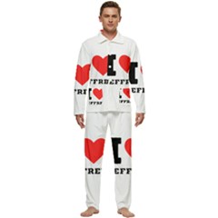 I Love Jeffrey Men s Long Sleeve Velvet Pocket Pajamas Set by ilovewhateva