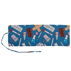 Medicine Pattern Roll Up Canvas Pencil Holder (m) by SychEva