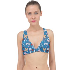 Medicine Pattern Classic Banded Bikini Top by SychEva