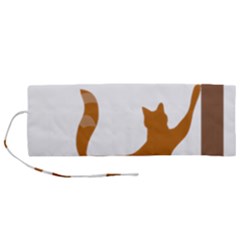 Animal Cat Pet Feline Mammal Roll Up Canvas Pencil Holder (m) by Semog4