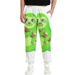 Sloth Branch Cartoon Fantasy Men s Elastic Waist Pants by Semog4