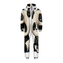 Cute Panda Bear Animal Cartoon Hooded Jumpsuit (kids) by Semog4