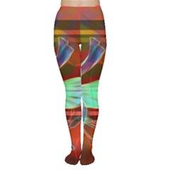 Abstract Fractal Design Digital Wallpaper Graphic Backdrop Tights by Semog4