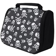 Skull Crossbones Seamless Pattern Holiday-halloween-wallpaper Wrapping Packing Backdrop Full Print Travel Pouch (big)