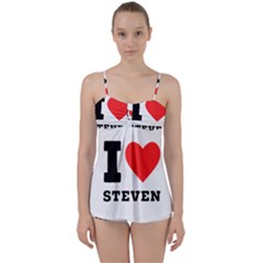 I Love Steven Babydoll Tankini Set by ilovewhateva