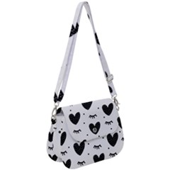 Hearts-57 Saddle Handbag by nateshop