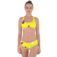 Pattern-yellow - 1 Criss Cross Bikini Set by nateshop
