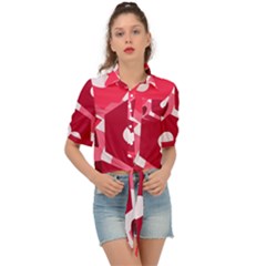 Pink-17 Tie Front Shirt 