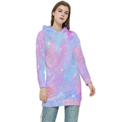 Space-25 Women s Long Oversized Pullover Hoodie