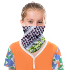 Field Agriculture Farm Stripes Diagonal Pattern Face Covering Bandana (kids) by Jancukart