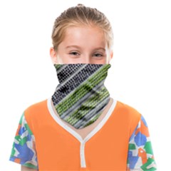 Field Agriculture Farm Stripes Diagonal Face Covering Bandana (kids) by Jancukart