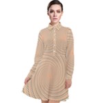 Background Spiral Abstract Template Swirl Whirl Long Sleeve Chiffon Shirt Dress