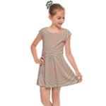 Background Spiral Abstract Template Swirl Whirl Kids  Cap Sleeve Dress