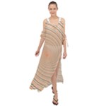 Background Spiral Abstract Template Swirl Whirl Maxi Chiffon Cover Up Dress