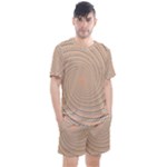 Background Spiral Abstract Template Swirl Whirl Men s Mesh Tee and Shorts Set