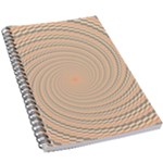 Background Spiral Abstract Template Swirl Whirl 5.5  x 8.5  Notebook