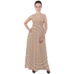 Background Spiral Abstract Template Swirl Whirl Empire Waist Velour Maxi Dress