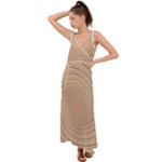 Background Spiral Abstract Template Swirl Whirl V-Neck Chiffon Maxi Dress