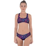 Grafitti Graffiti Abstract Artwork Digital Criss Cross Bikini Set