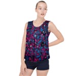 Grafitti Graffiti Abstract Artwork Digital Bubble Hem Chiffon Tank Top