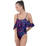 Grafitti Graffiti Abstract Artwork Digital Drape Piece Swimsuit