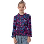 Grafitti Graffiti Abstract Artwork Digital Kids  Frill Detail Tee